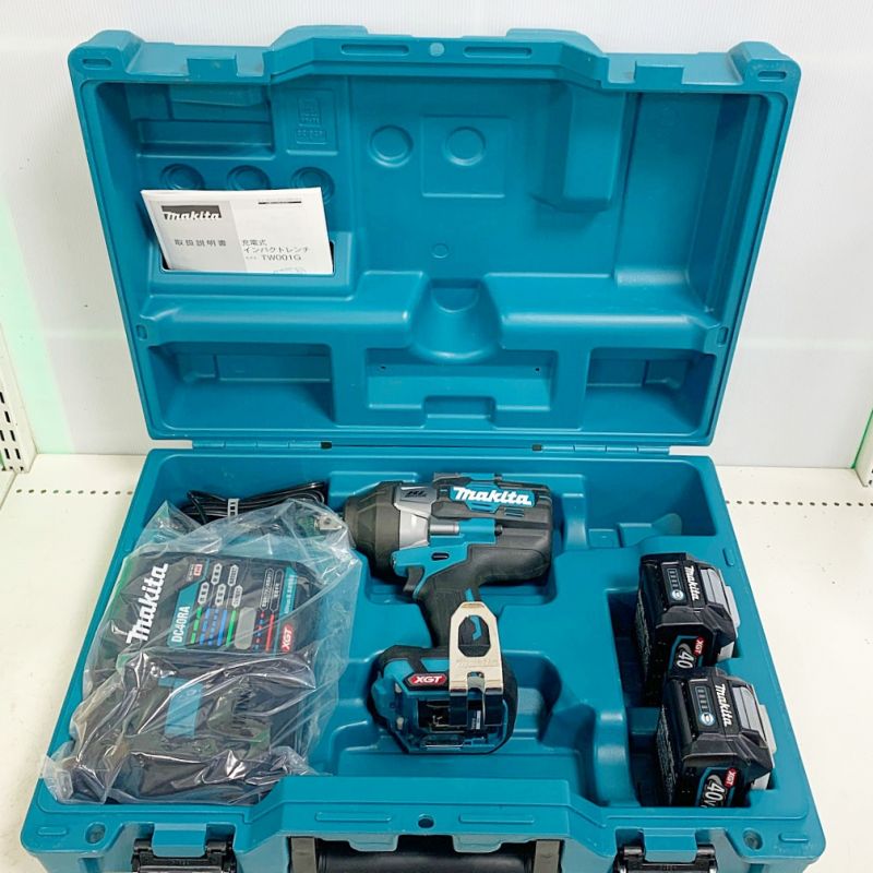 中古】 MAKITA マキタ 充電式インパクトレンチ 40Ｖ 充電器・充電池2個 ...