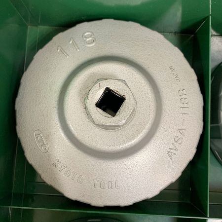  KTC ケーティーシー カップ型　オイルフィルタレンチセット　5個　&　ケース