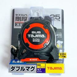 ♭♭ TAJIMA タジマ 剛厚セフＧステンロック　ダブルマグ　25　5.0Ｍ　メジャー GASFGSLWM25-50 Sランク