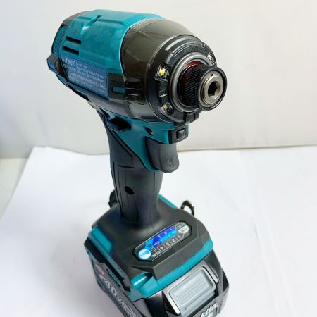  MAKITA マキタ 40V MAX 充電式インパクトドライバ　充電器・充電池2個・ケース付 TD002GRDX ブルー