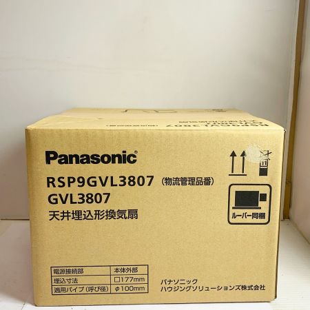  Panasonic パナソニック 天井埋込形換気扇　2024年製 GVL3807