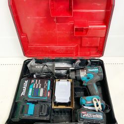 ♭♭ MAKITA マキタ 充電式ドライバドリル　40V　充電器・充電池2個・ケース付 HP001G ブルー Bランク