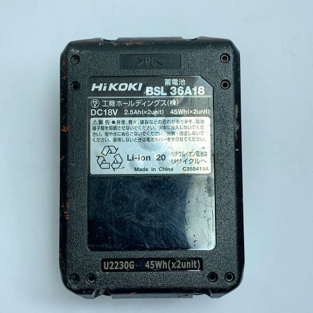  HiKOKI ハイコーキ コードレスインパクトドライバ　本体とバッテリー1個 WH36DC