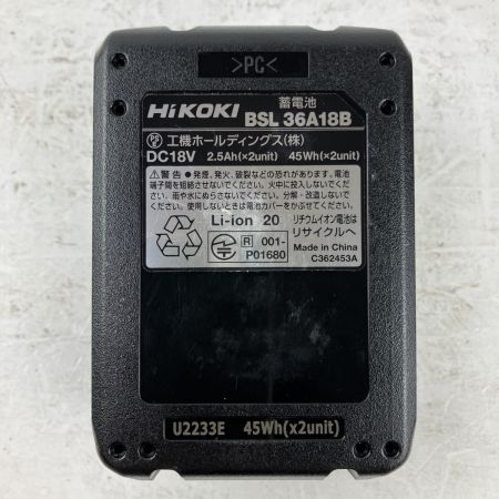 ЗЗ HiKOKI ハイコーキ 36v インパクトドライバ　バッテリーx1付 ※充電器無し WH36DD スコーピオンレッド