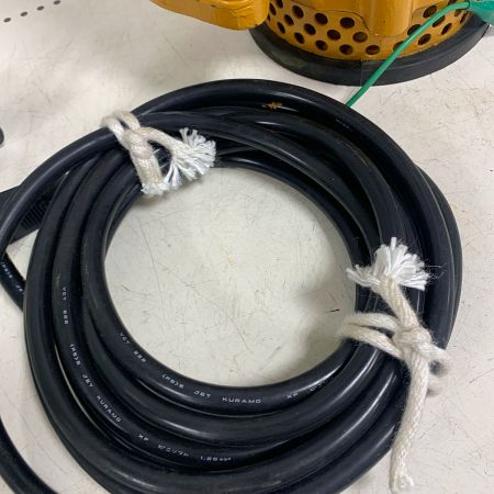  川本ポンプ 工事用水中ポンプ カワマックG  コード式 100v 通電確認のみ DUG-505-0.45 イエロー