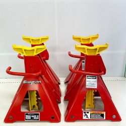 ♭♭ Snap-on スナップオン ジャッキスタンド　4個　2Ｔ YA874 レッド Aランク