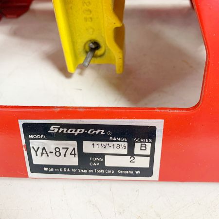  Snap-on スナップオン ジャッキスタンド　4個　2Ｔ YA874 レッド