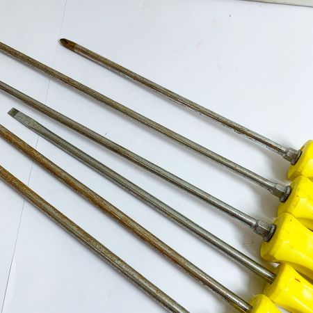  Snap-on スナップオン ドライバー6本まとめ　サビあり SDD イエロー
