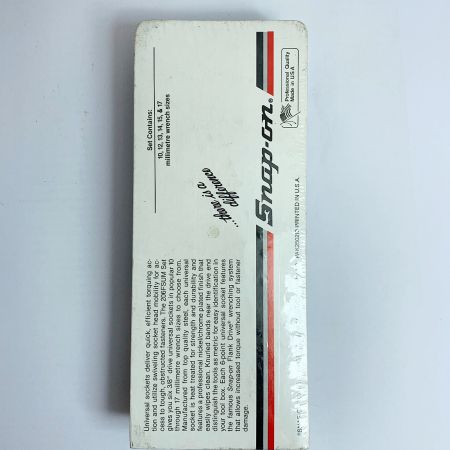  Snap-on スナップオン Metroc UNIVERSAL ソケットセット　【未開封品】　長期保管品　サビあり 206FSUM
