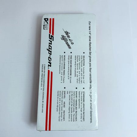  Snap-on スナップオン 1/4 ラチェットセット　【未開封品】 104RAT