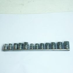 ♭♭ Snap-on スナップオン ソケット12本セット レール付 FS241 ｿｹｯﾄ12本ｾｯﾄ ﾚｰﾙ付 Bランク