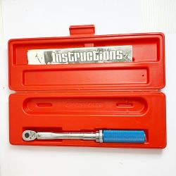 ♭♭ Snap-on スナップオン 1/4トルクレンチ 旧ロゴ ケース付　長期保管品 QJMR12C Aランク