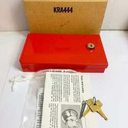 ♭♭ Snap-on スナップオン セーフティボックス　スチールボックス　鍵2個付き KRA444 ｾｰﾌﾃｨﾎﾞｯｸｽ レッド Sランク