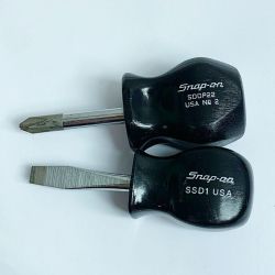 ♭♭ Snap-on スナップオン プラスマイナス　ドライバーセット SDDP22/SSD1 ブラック Bランク