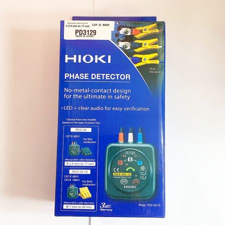  HIOKI 検相器　PHASE DETECTOR  PD3129