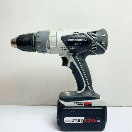  Panasonic パナソニック 充電振動ドリル&ドライバー　21.6V 充電池2個、充電器、ドリル付 EZ7960