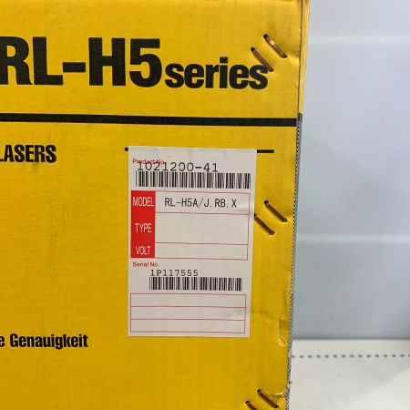  TOPCON ローテティングレーザー/受光器、ケース付属 【未使用品】 RL-H5A