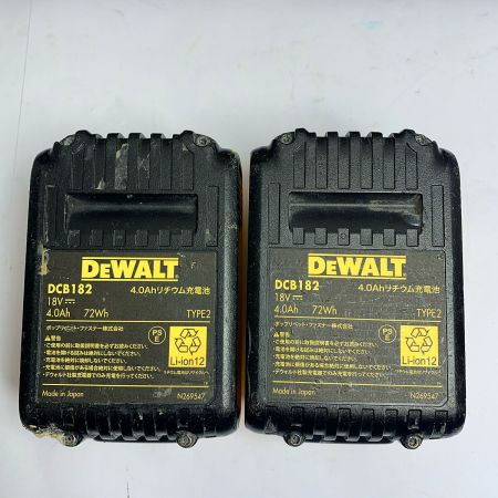  DEWALT 18Ｖインパクトドライバ　充電器・充電池2個・ケース付 コードレス式 DCF895 イエロー