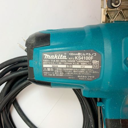  MAKITA マキタ 100mm 防じん丸ノコ　2017年製造　本体のみ KS4100F ブルー