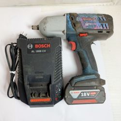 ♭♭ BOSCH ボッシュ コードレス式　インパクトレンチ　充電器・充電池1個付 　18Ｖ ブルー Cランク