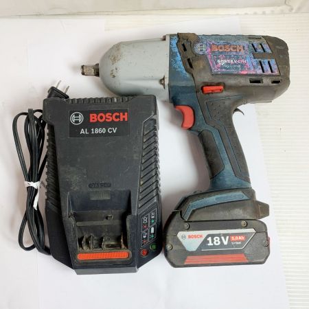  BOSCH ボッシュ コードレス式　インパクトレンチ　充電器・充電池1個付 　18Ｖ ブルー