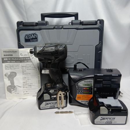 HITACHI 日立 WH18DDL ブラック 充電器・充電池2個・ケース付 コードレス式 18v 731148 WH18DDL ブラック