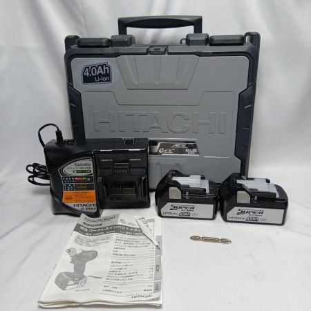 HITACHI 日立 WH18DDL ブラック 充電器・充電池2個・ケース付 コードレス式 18v 731148 WH18DDL ブラック