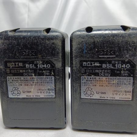 HITACHI 日立 WH18DDL ブラック 充電器・充電池2個・ケース付 コードレス式 18v 731148 WH18DDL ブラック