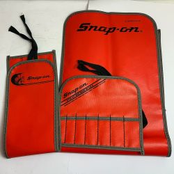 ♭♭ Snap-on スナップオン レンチケースセット　3枚　旧ロゴ 赤 Bランク