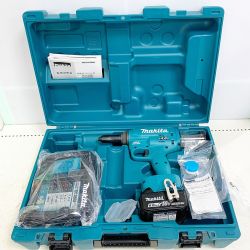 ♭♭ MAKITA マキタ 充電式リベッタ　バッテリー（充電回数9回）1個　ケース付 RV150DRG Bランク