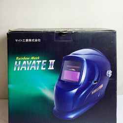 ♭♭ マイト Rainbow Mask 溶接面　HAYATE Ⅱ HAYATE Ⅱ ネイビー Aランク