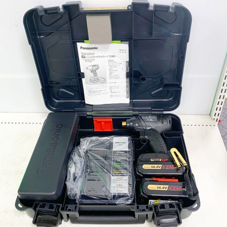  Panasonic パナソニック インパクトドライバ　充電器、バッテリー×2個、ケース付　14.4Ｖ EZ7544LS25T1
