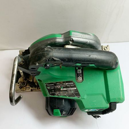  HiKOKI ハイコーキ 本体のみ コードレス式 マルノコ165mm 18v 2019年製　キズあり C3606DA グリーン