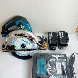 ♭♭ MAKITA マキタ 165ｍｍ　充電式丸ノコ　18V　2022.2製造　充電器・充電池（6.0ＡＨ）2個・ケース付 HS631DGXS Aランク