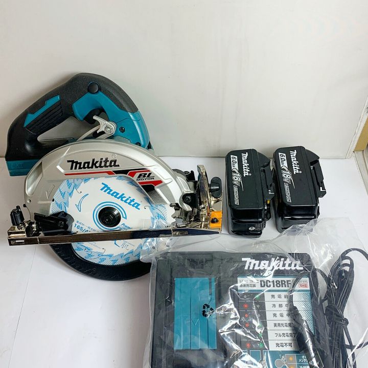 MAKITA マキタ 165ｍｍ 充電式丸ノコ 18V 2022.2製造 充電器・充電池（6.0ＡＨ）2個・ケース付  HS631DGXS｜中古｜なんでもリサイクルビッグバン