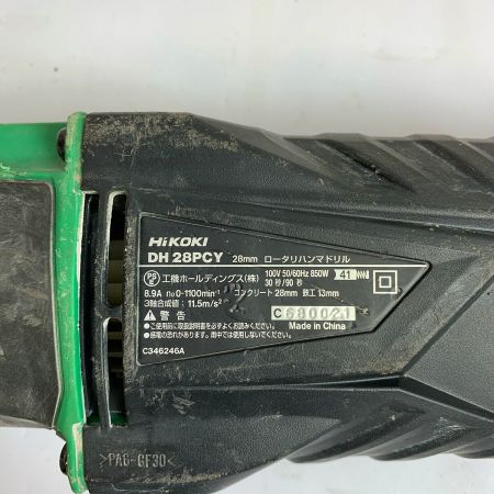  HiKOKI ハイコーキ 18Ｖ　28ｍｍ　ロータリハンマドリル　ケース付　スレ、キズあり DH28PCY