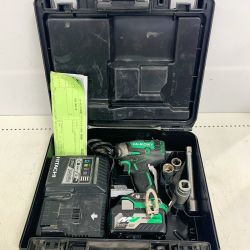 ♭♭ HiKOKI ハイコーキ インパクトレンチ　ソケット付き　充電器・充電池1個・ケース付 WR18DBDL2 Cランク