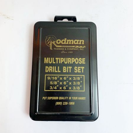  Rodman MULT TIPURPOSE ドリルビットセット　3本　9/16.5/8.3/4