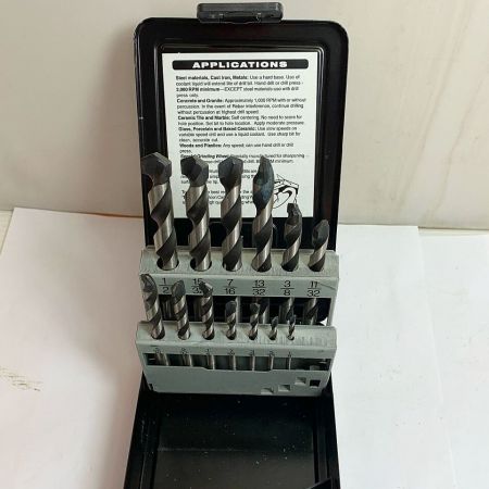  Rodman MUL TIPURPOSE ドリルビットセット　　 1/8  thru 1/2