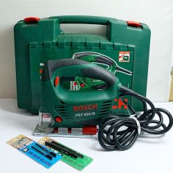 ♭♭ BOSCH ボッシュ ジグソー　ケース付き　刃付き PST650/N グリーン Aランク