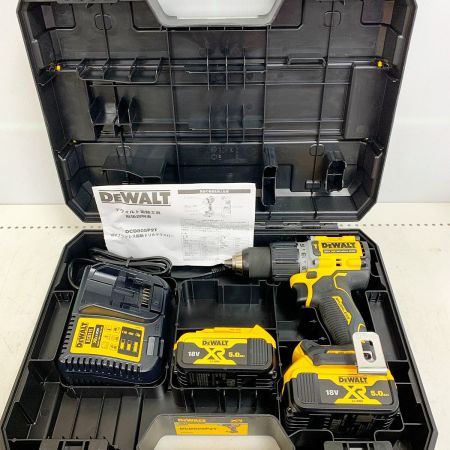  DEWALT ブラシレス振動ドリルドライバー　充電器・充電池2個・ケース付 DCD805P2T