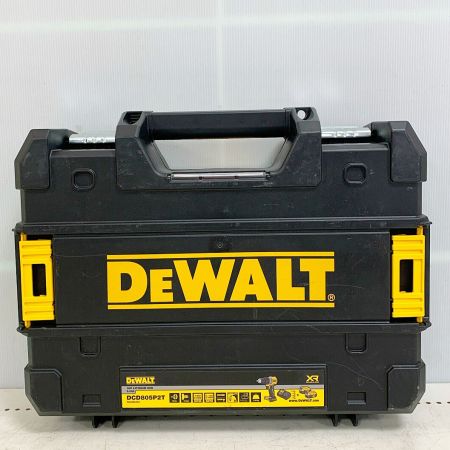  DEWALT ブラシレス振動ドリルドライバー　充電器・充電池2個・ケース付 DCD805P2T