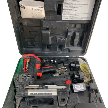  MAX マックス 38mm ガスネイラ　ニカド電池　充電器・充電池2個・ケース付 コードレス式 GS738C2 ブラック