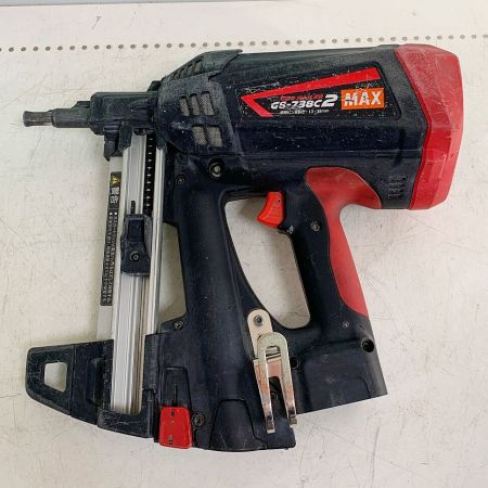  MAX マックス 38mm ガスネイラ　ニカド電池　充電器・充電池2個・ケース付 コードレス式 GS738C2 ブラック