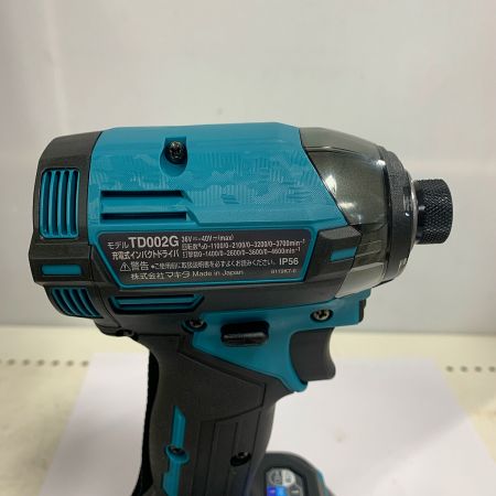  MAKITA マキタ 充電式インパクトドライバ　40V　充電器・充電池2個・ケース付 TD002GRDX