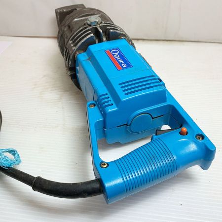  Ogura 電動油圧式鉄筋カッター　ケース付　うっすら記名あり HBC-16 ブルー