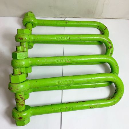  コンドーテック 長シャックル  　H-250 4本セット　サビあり WLL6T グリーン
