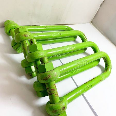  コンドーテック 長シャックル  　H-250 4本セット　サビあり WLL6T グリーン