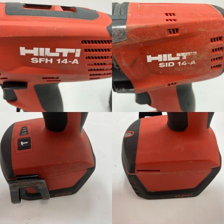Hilti ヒルティ インパクトドライバ・ドリルドライバ SID14-A+SFH14-A 充電器・充電池2個・ケース付