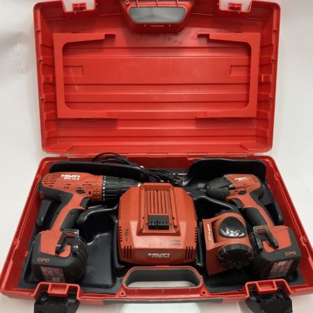 Hilti ヒルティ インパクトドライバ・ドリルドライバ SID14-A+SFH14-A 充電器・充電池2個・ケース付